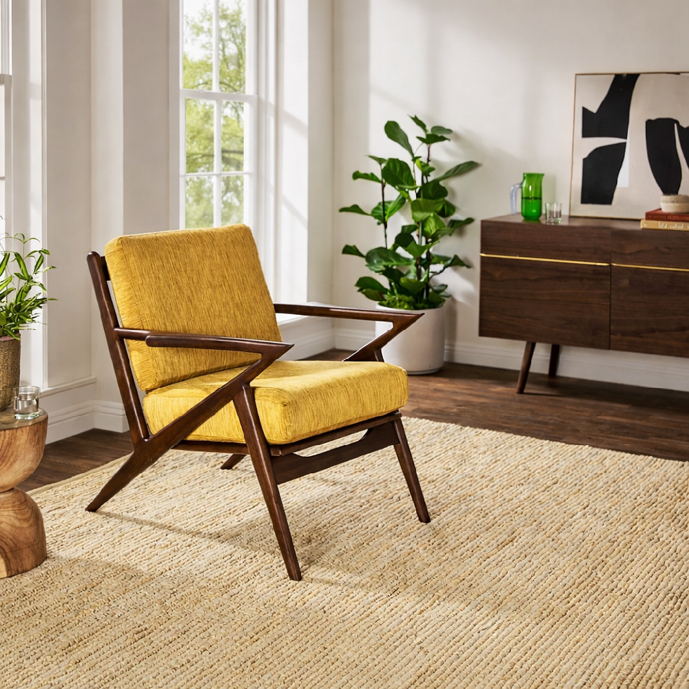 A modern Joybird sofa with customizable fabric, designed for flexibility